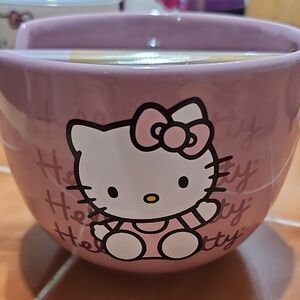 Hello Kitty Pink Ceramic Bowl